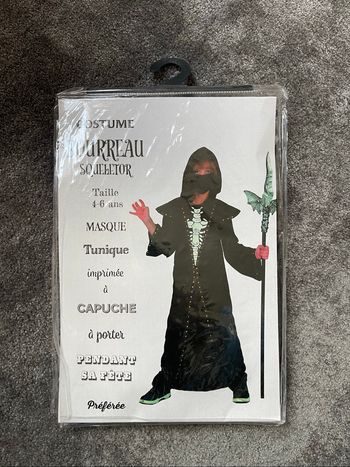 Déguisement Halloween taille 4-6 ans bourreau squeletor
