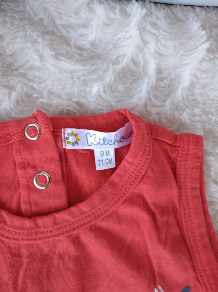 Tee shirt débardeur chemise sans manche Garçon 9 mois Pirate à l'abordage Kitchoun 100% coton - photo numéro 5