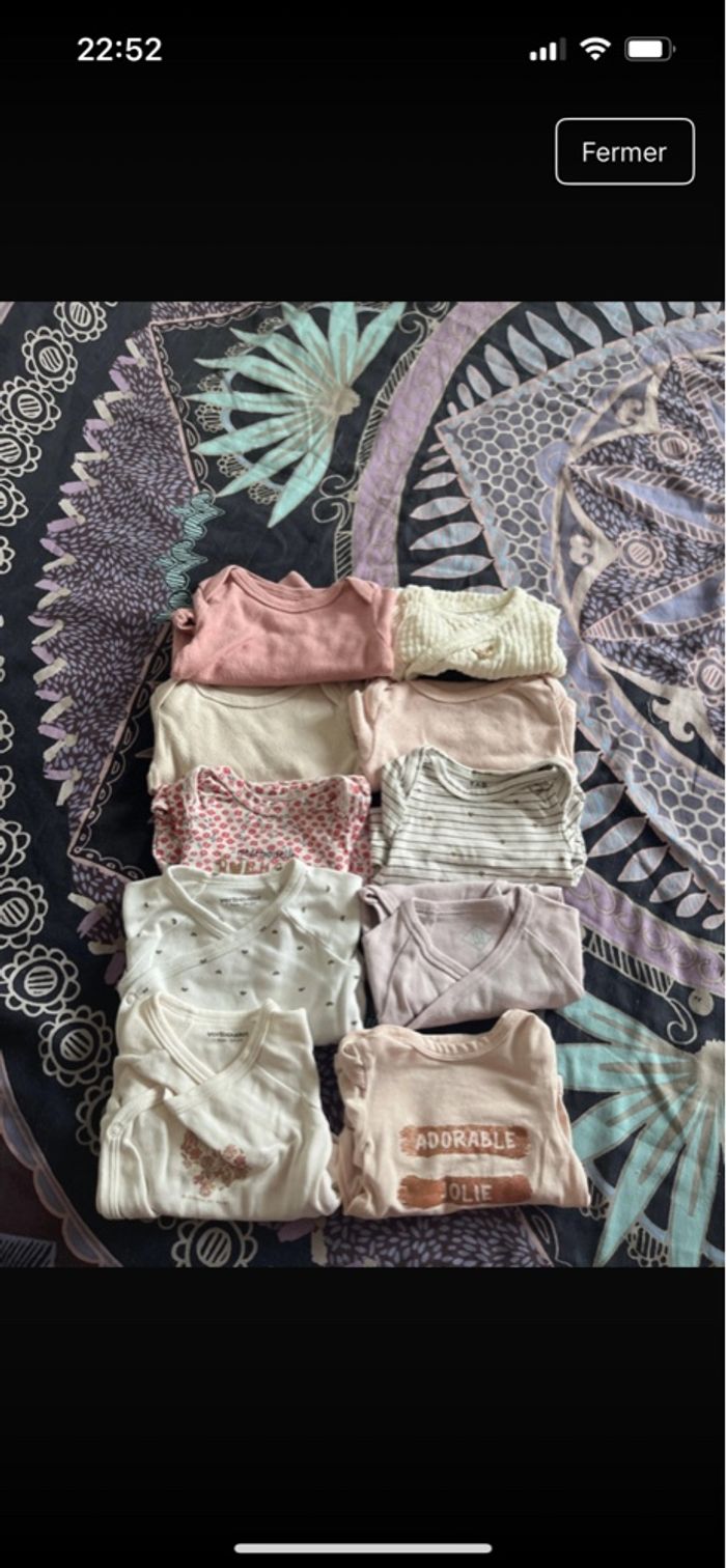 Lots vêtements. 1 mois fille - photo numéro 8