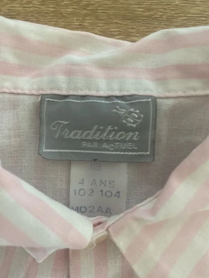 Chemise à rayure taille 4 ans - photo numéro 3
