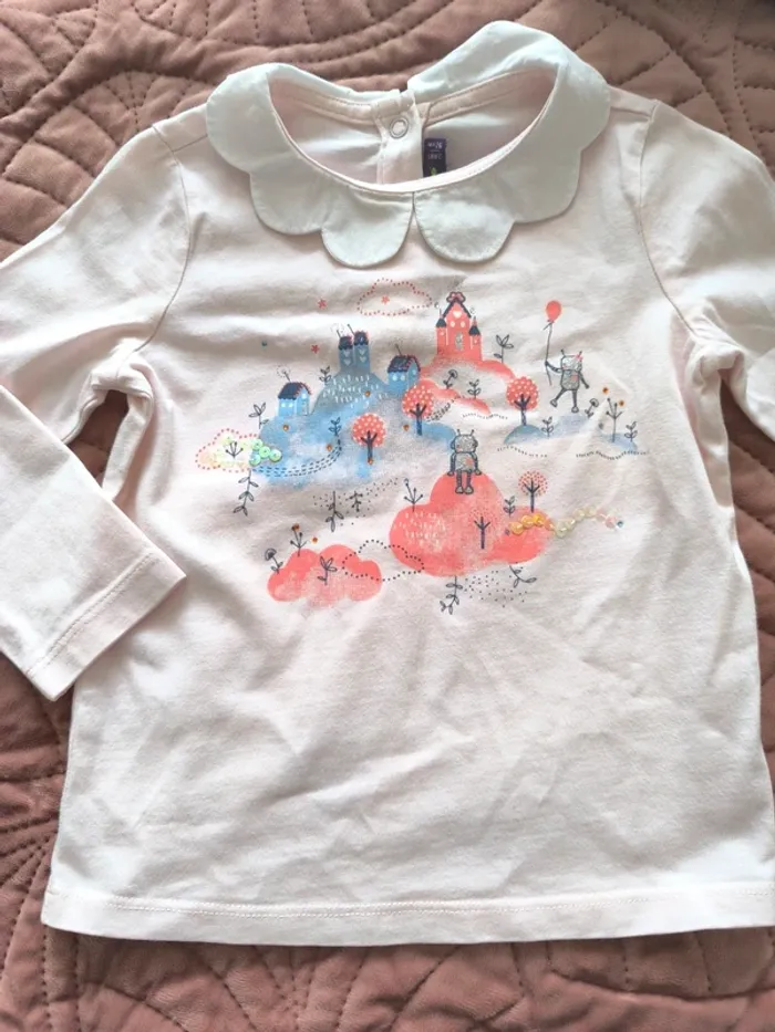 Tee shirt manche longue sergent major 2 ans 92 cm - photo numéro 2