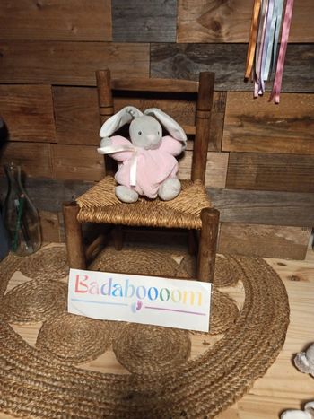 Doudou lapin boule plume kaloo tbe