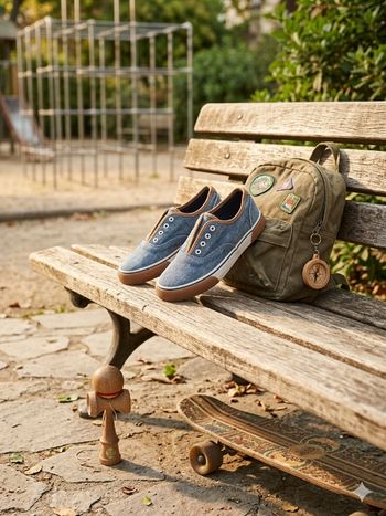 Tennis en toile Tape à l'œil (TAO)- pointure 33- très bon état 