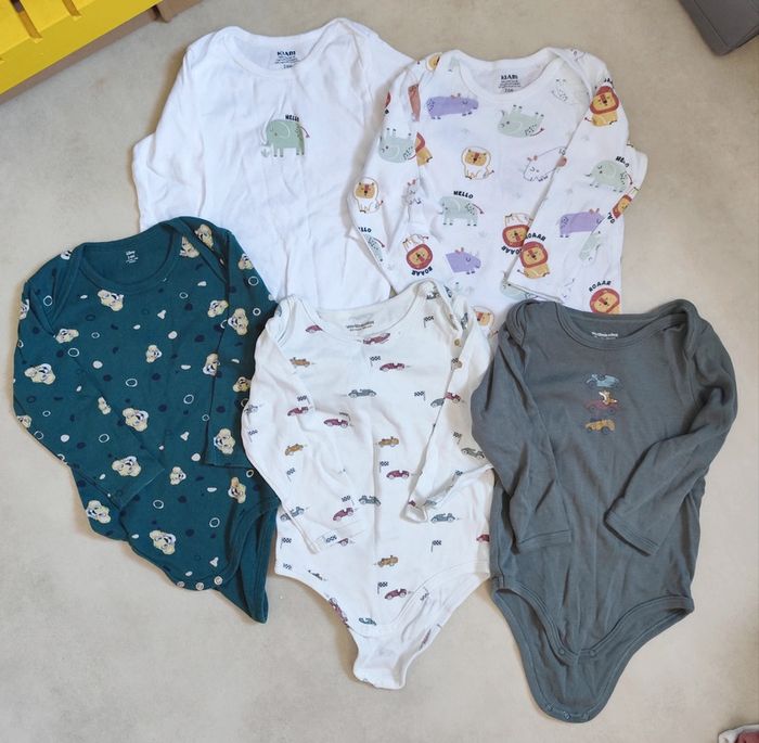 Lot de body manches longues 24 mois