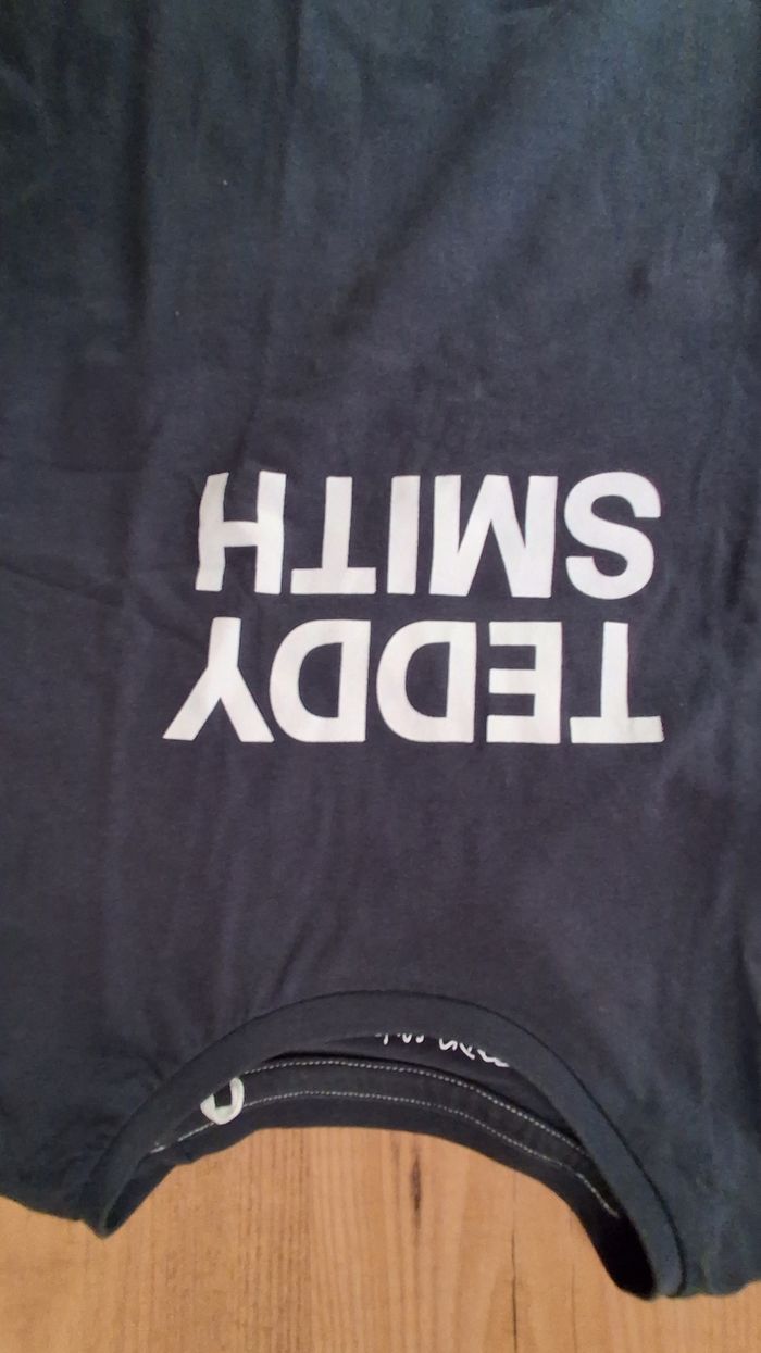 T-shiet Teddy Smith bleu marine taille L - photo numéro 2