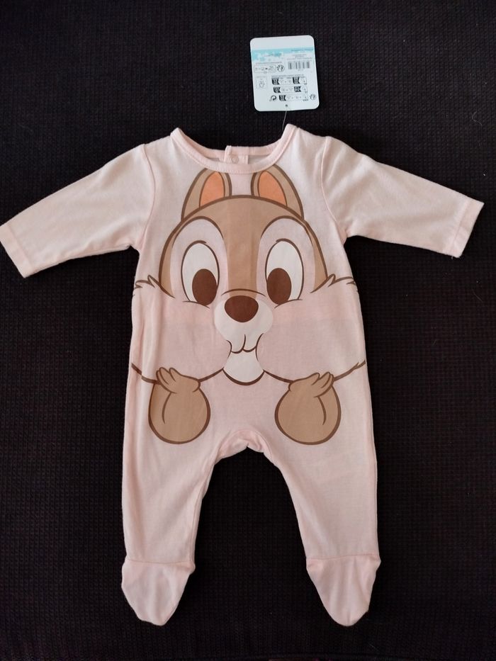 pyjama bébé tic et tac rose disney 1 mois