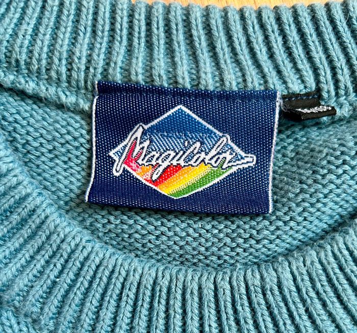 🌿Pull coton bleu vintage années 90 authentic vintage 90s Cotton sweater🌿 - photo numéro 7