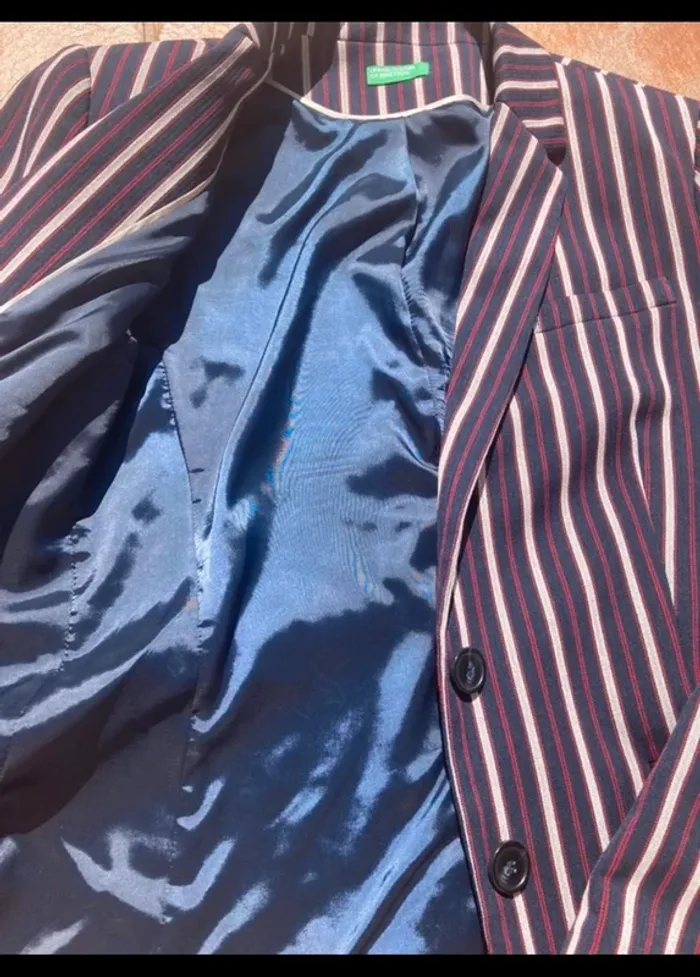 Veste Benetton rayée - photo numéro 6