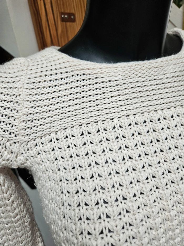 Zara pull beige taille S - photo numéro 2