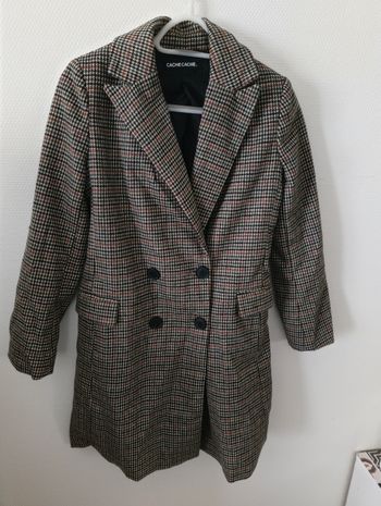 Manteau à carreaux femme taille 36 