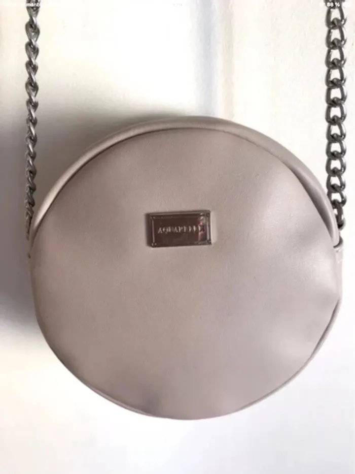 Sac à bandoulière en similicuir gris clair Aquarelle - photo numéro 2