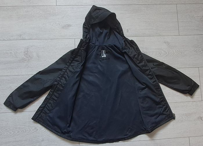 Veste coupe vent noire Kipsta enfants taille 5-6ans - photo numéro 4