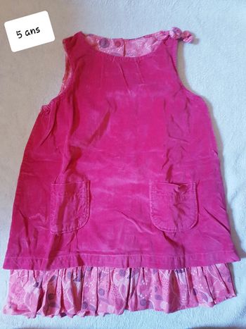 Robe velour vertbaudet 5 ans