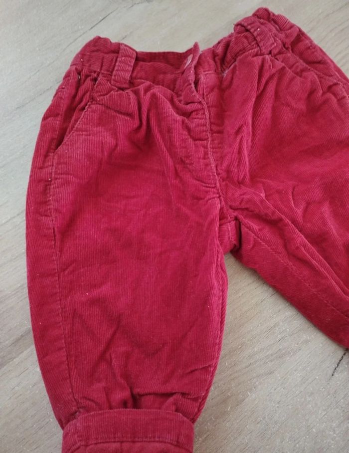 Pantalon velours rouge - photo numéro 2