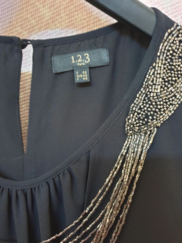 Robe en crêpe Tunique longue 123 Taille 42 - photo numéro 2