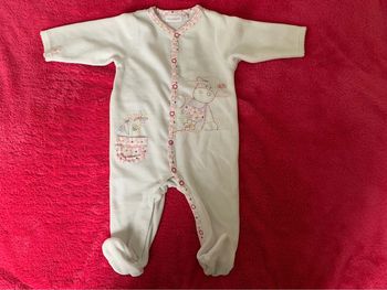 Pyjama velours Noukies 6 mois - 68cm