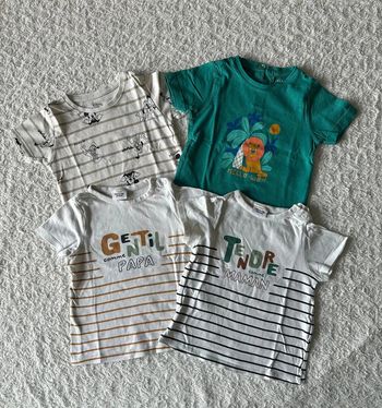 Lot 4 t-shirt T18mois TAO gemo primark