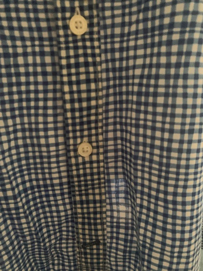 Chemise Napapijri vichy bleu et blanc taille L slim - photo numéro 5