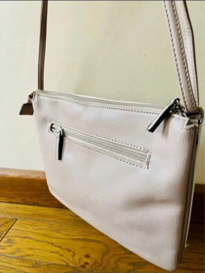 Sublime sac à main baguette en bandoulière réglable beige - photo numéro 5