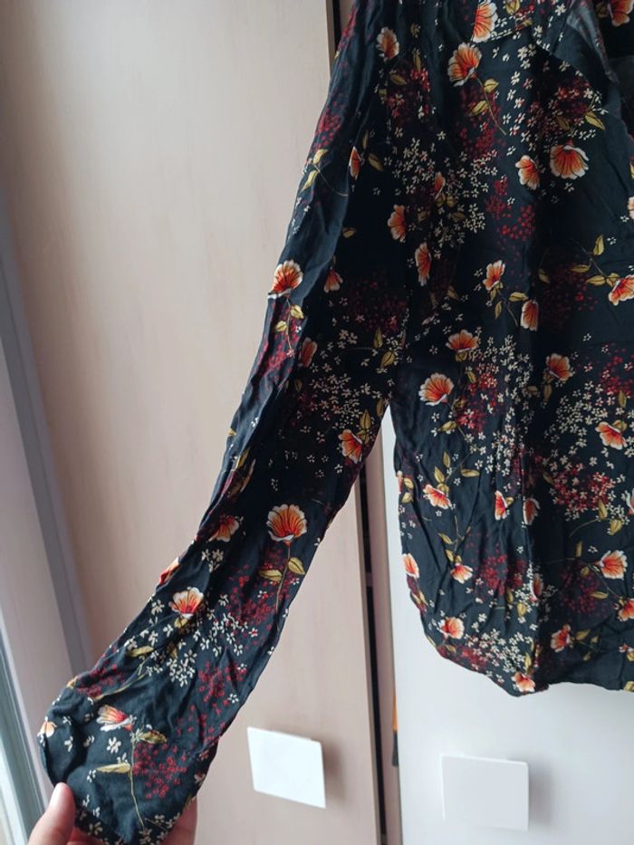 Chemisier fleuri Camaïeu taille L40 - photo numéro 2