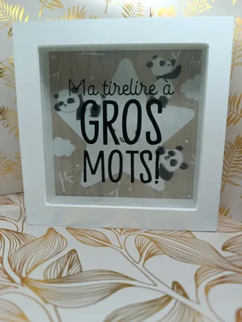 Tirelire à gros mots – Panda collector pour vocabulaire corsé