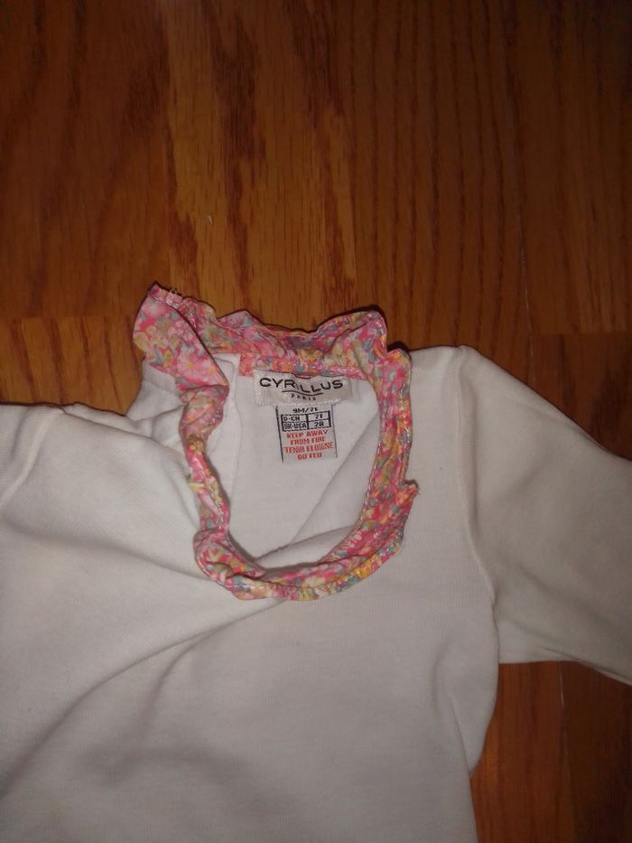 Body col liberty Cyrillus 9 mois - photo numéro 3