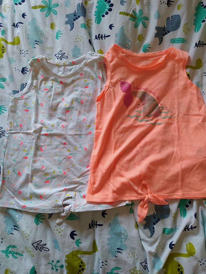 Lot de deux débardeurs fille 10 ans