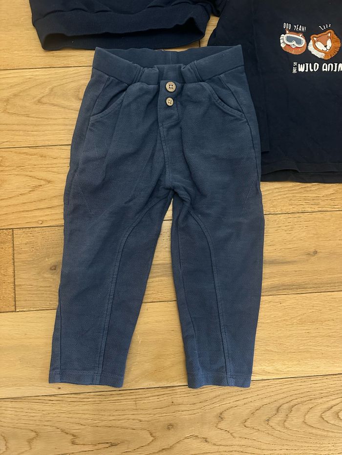 Lot sweat mini cool + tee shirt manches longues vertbaudet + pantalon - photo numéro 4