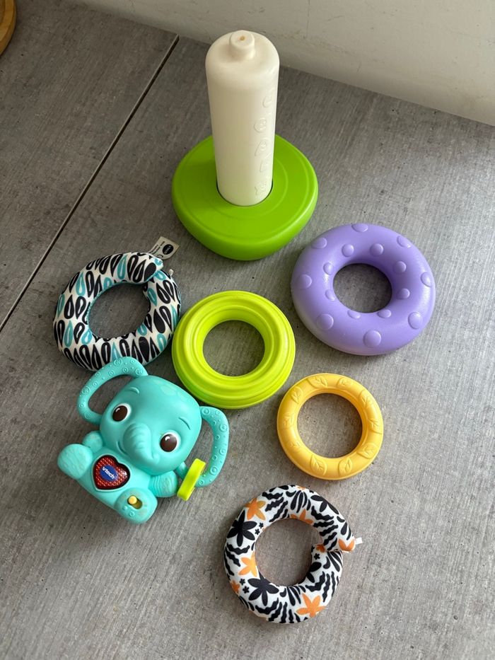 Anneaux à empiler - Nino, l’éléphanteau - photo numéro 2