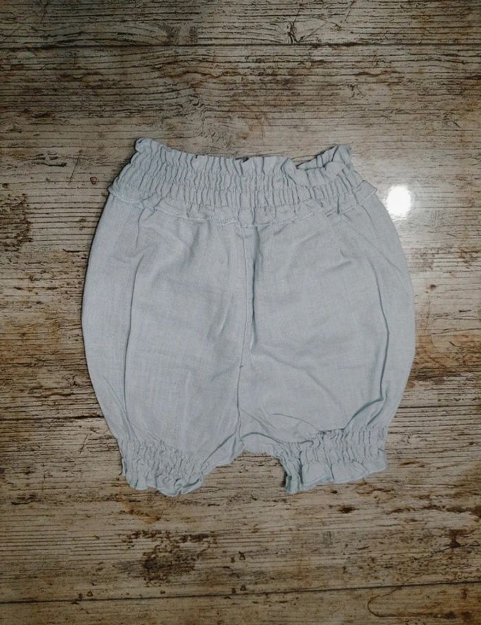 Joli pantacourt sarouel en lin été fille 3 mois - photo numéro 3