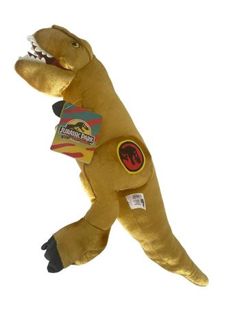 Peluche Jurassic Park 30 eme anniversaire T-Rex Gold 30 cm neuf