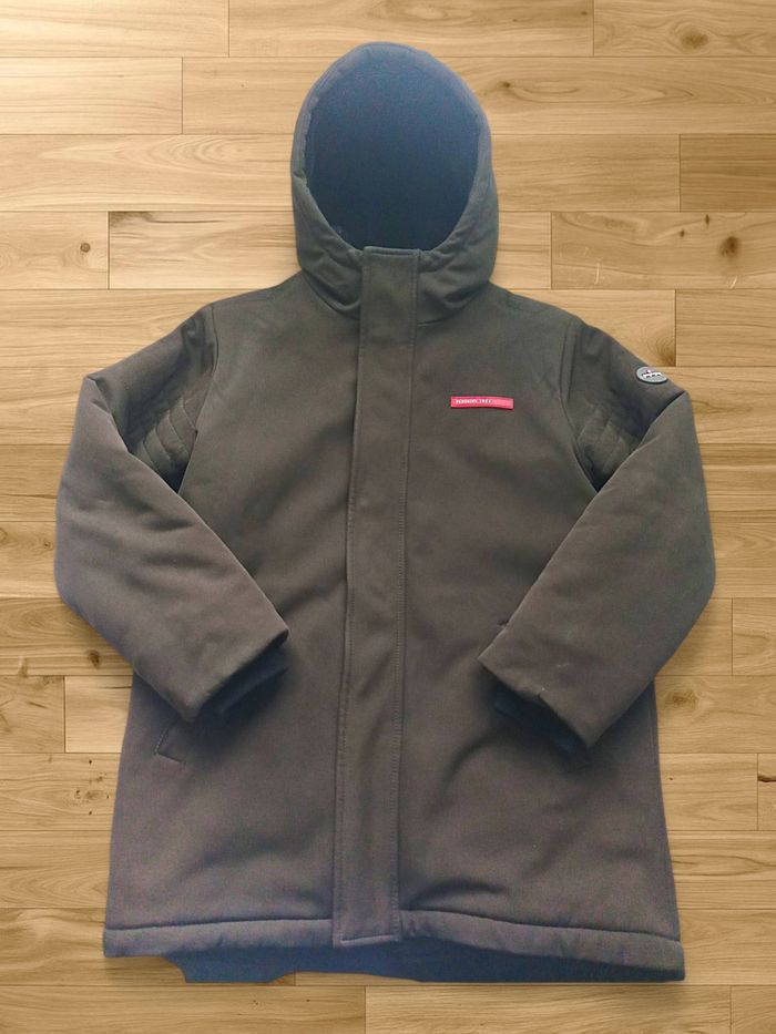 Parkas doudoune polaire manteau imperméable Redskins vert kaki taille 14ans - photo numéro 3