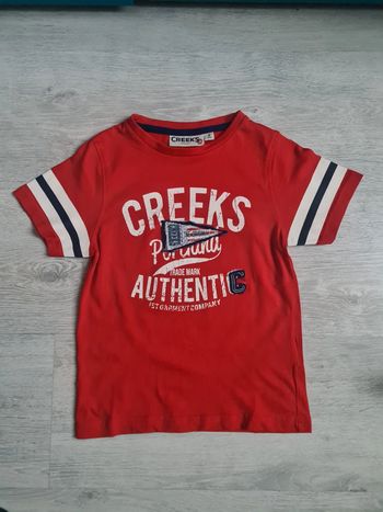 Tee-shirt manches courtes Creeks 6 ans rouge