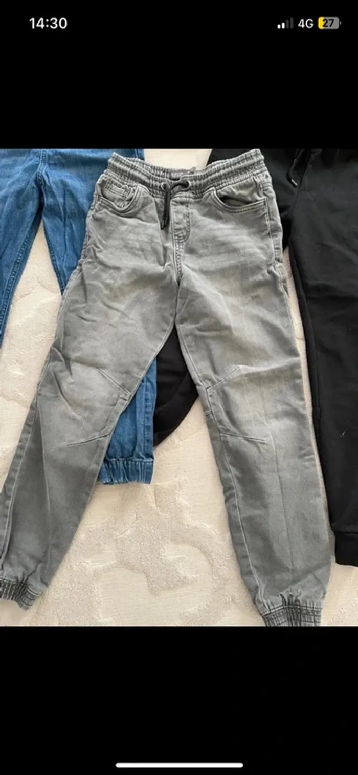 Lot de 8 pantalon 9 10 ans en très bon état - photo numéro 2