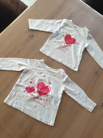 Lot de 2 tshirts 12 mois