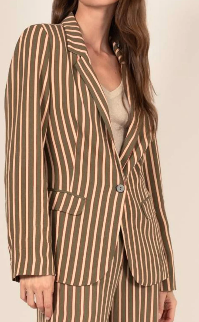 Blazer rayé Maison Captain T.38 - photo numéro 3