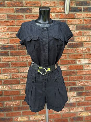 🌟 Sublime Combishort PROMOD ✨ 100% LIN Noir T.42✨