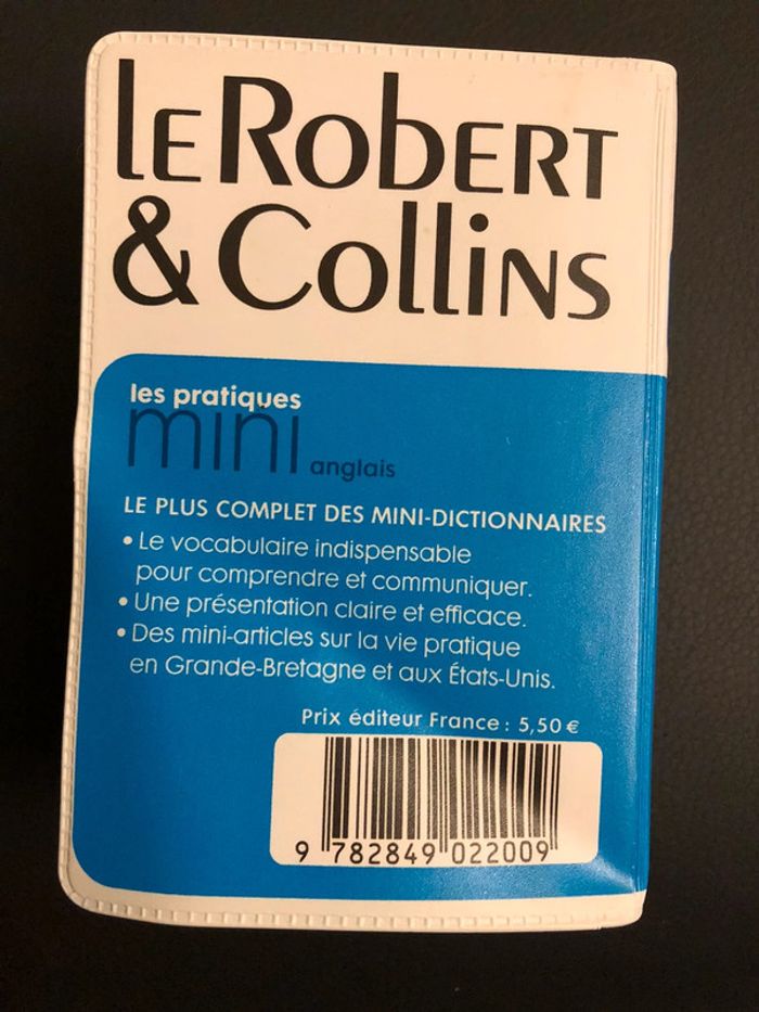 Mini dictionnaire le Robert & collins français/anglais NEUF - photo numéro 2
