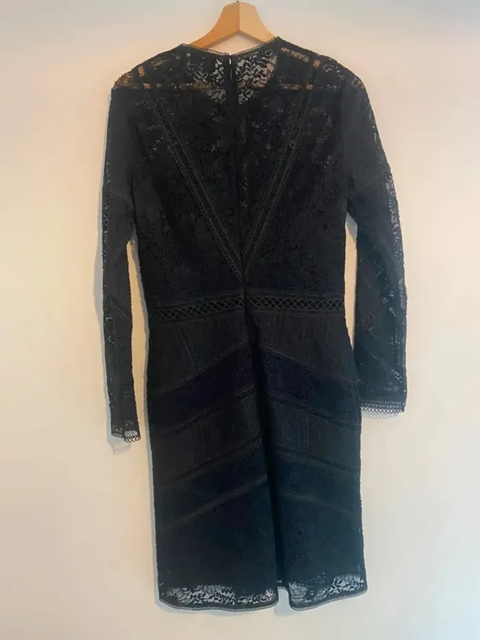 Robe en dentelle noire The Kooples taille M neuve avec étiquette - photo numéro 7
