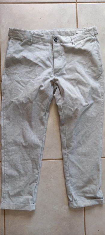 Pantalon Jules slim 44 gris