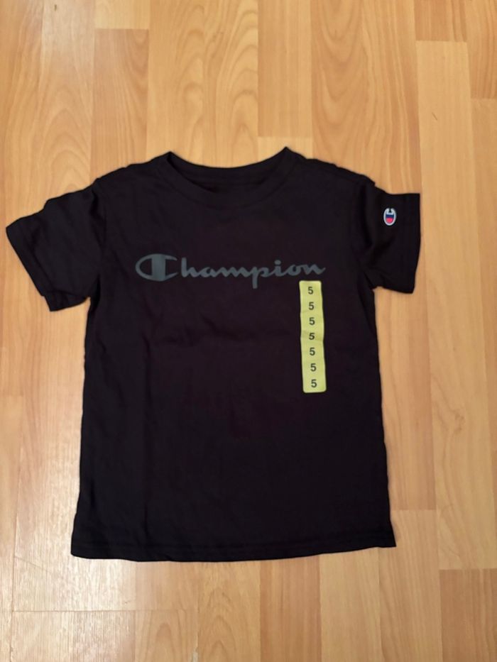 🖤 T-shirt Champion noir enfant - photo numéro 1