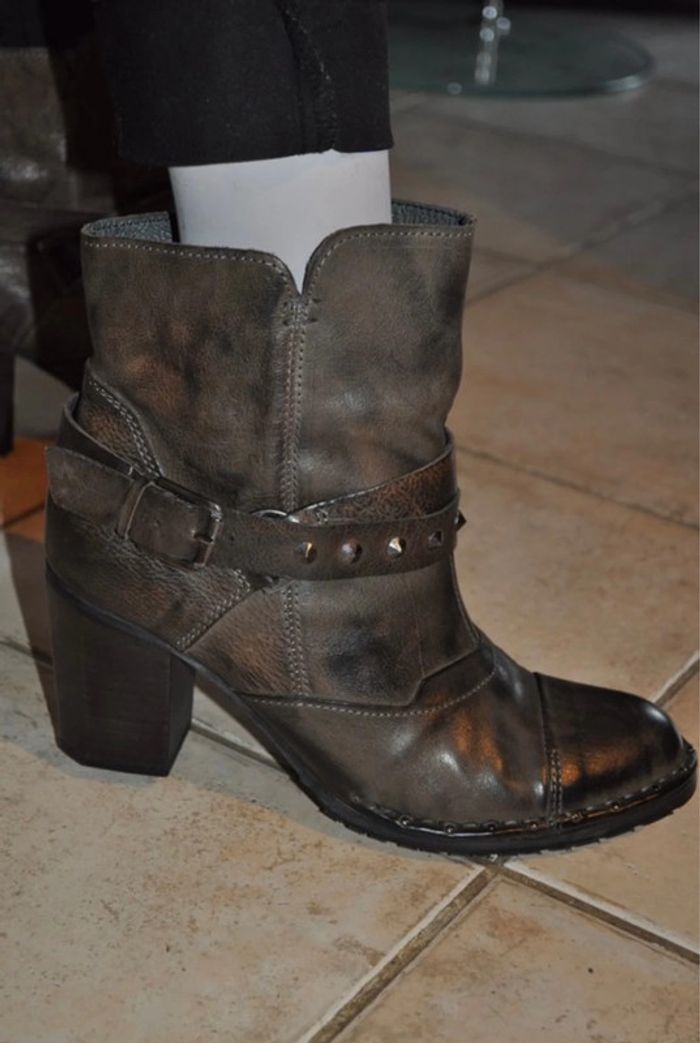 Bottines grise/bronze neuve - photo numéro 8