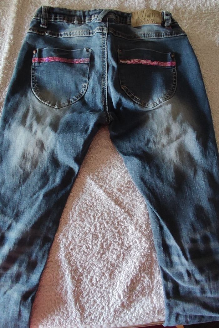 Lot de 3 jeans filles 10 ans - photo numéro 3