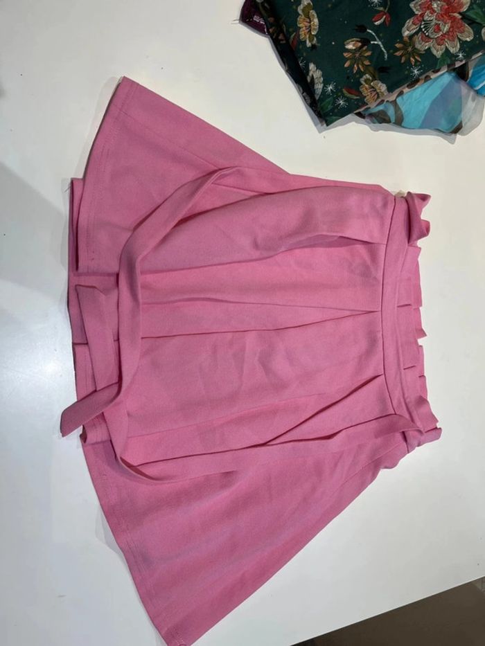 Jupe courte rose