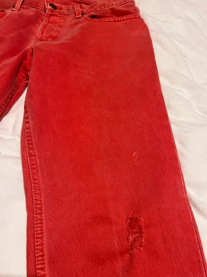Jeans Hollister rouge - photo numéro 5