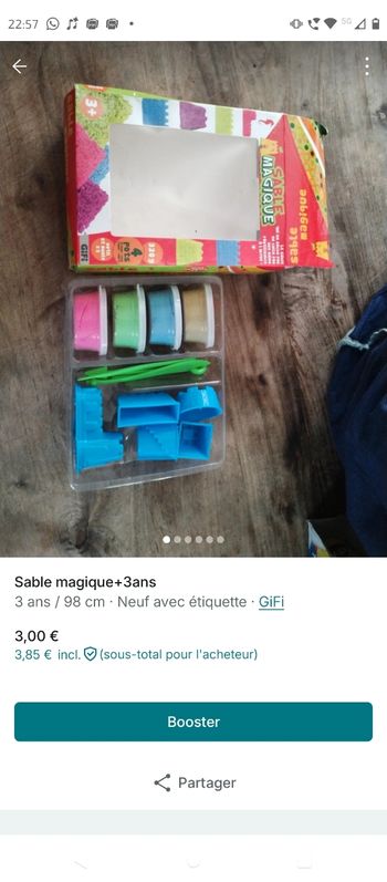 Sable magique 3ans