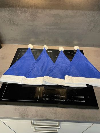 Lot de 4 bonnets bleu