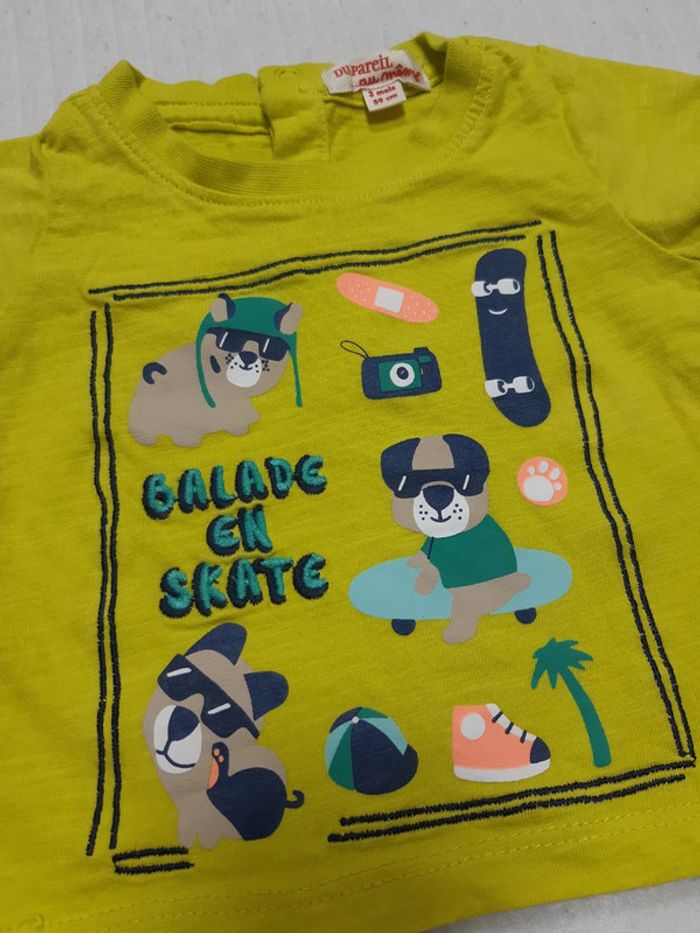 Tee shirt DPAM 3 mois - photo numéro 3