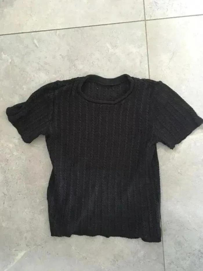 👕 T-shirt coton femme 36/38 – Effet tricoté - photo numéro 4