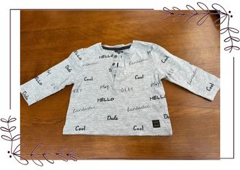 T-shirt manche longue Kiabi 9 mois